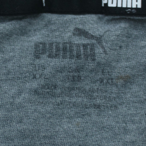 Puma Men's Grey Crew Neck Short Sleeve Athletic T-Shirt L