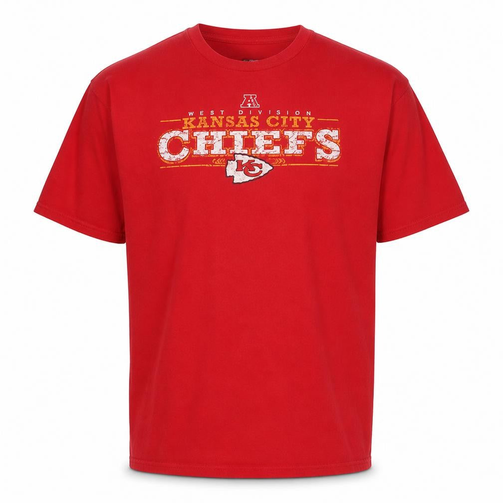 NFL Team Apparel Men's Red Kansas City Chiefs T-Shirt XL