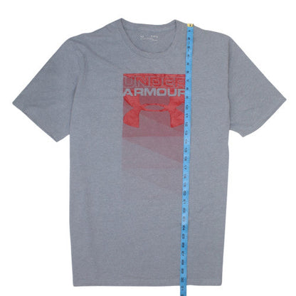 Under Armour Mens Grey HeatGear Graphic Short Sleeve T-Shirt XL