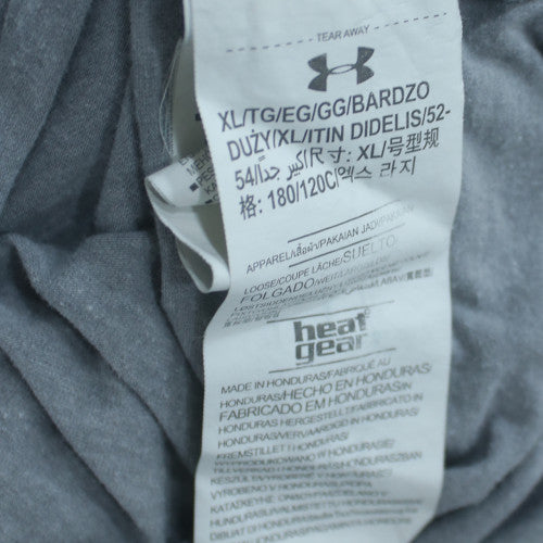 Under Armour Mens Grey HeatGear Graphic Short Sleeve T-Shirt XL