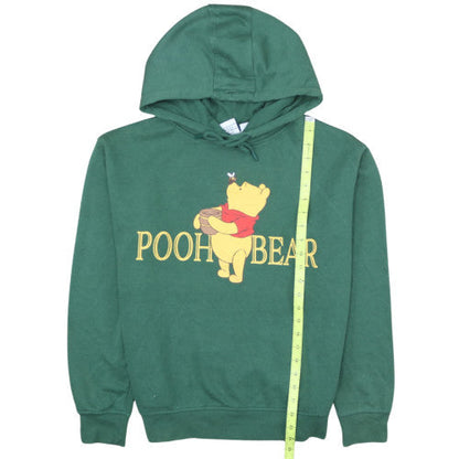 Disney Womens Green Winnie the Pooh Pullover Hoodie Size Small