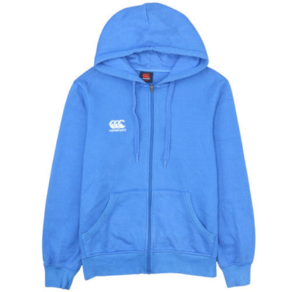 Canterbury Men's Blue Full Zip Hoodie Size M Fleece Rugby Style
