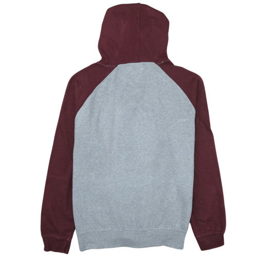 Hard Rock Cafe Berlin Womens Grey Burgundy Hoodie Size M Pullover