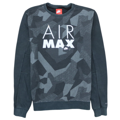 Nike Men's Black Air Max Crew Neck Sweatshirt Size M