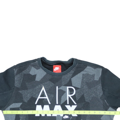 Nike Men's Black Air Max Crew Neck Sweatshirt Size M