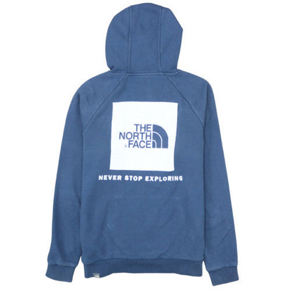 The North Face Men Blue Pullover Hoodie M Outdoor Cotton Sweatshirt