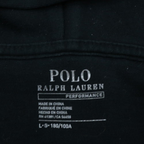 Ralph Lauren Men's Black Full Zip Hoodie Size L Fleece