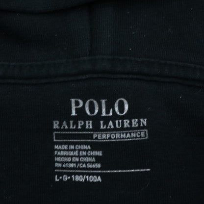 Ralph Lauren Men's Black Full Zip Hoodie Size L Fleece