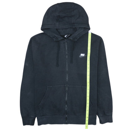 Nike Men's Black Full Zip Hoodie L Cotton Blend Fleece Sweatshirt