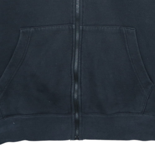 Nike Men's Black Full Zip Hoodie L Cotton Blend Fleece Sweatshirt