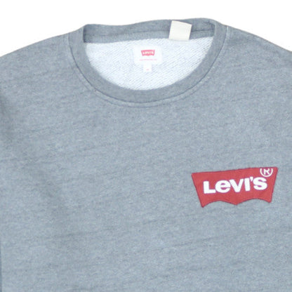 Levi's Mens Grey Logo Pullover Sweatshirt Medium