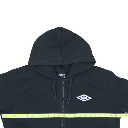 Umbro Men's Black XL Full Zip Hoodie Sweatshirt Fleece