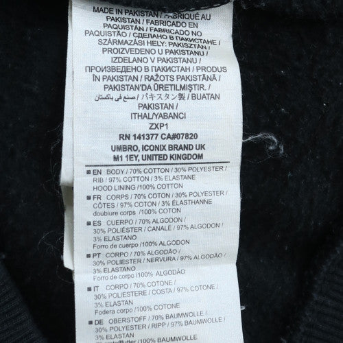 Umbro Men's Black XL Full Zip Hoodie Sweatshirt Fleece