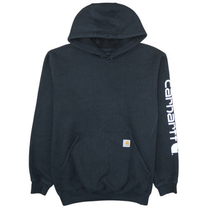Carhartt Men's Black Pullover Hoodie M Loose Fit Heavyweight Workwear