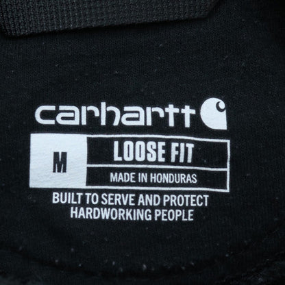 Carhartt Men's Black Pullover Hoodie M Loose Fit Heavyweight Workwear