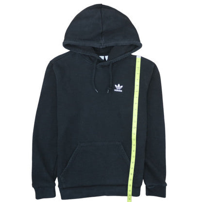 Adidas Men's Black Pullover Hoodie Small Logo Fleece Sweatshirt