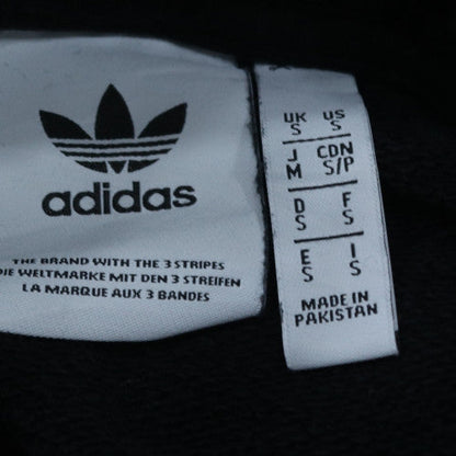 Adidas Men's Black Pullover Hoodie Small Logo Fleece Sweatshirt