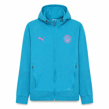 Puma Mens Blue XL Full Zip Man City Hoodie Sweatshirt