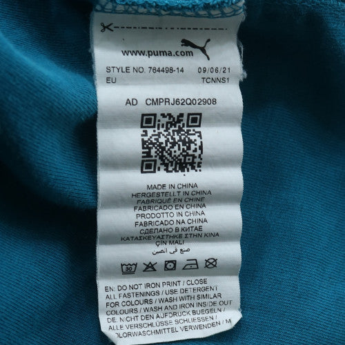 Puma Mens Blue XL Full Zip Man City Hoodie Sweatshirt