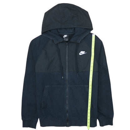 Nike Men’s Black Full Zip Hoodie Size M Logo Sportswear