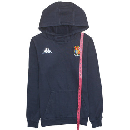 Kappa Men's Blue Pullover Hoodie Small Embroidered Logo Sportswear