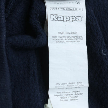 Kappa Men's Blue Pullover Hoodie Small Embroidered Logo Sportswear