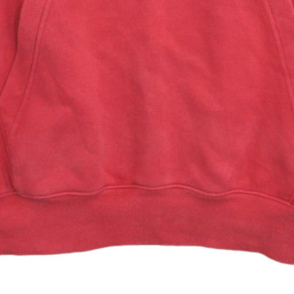 Nike Men's Red Pullover Hoodie S Fleece Logo Sportswear