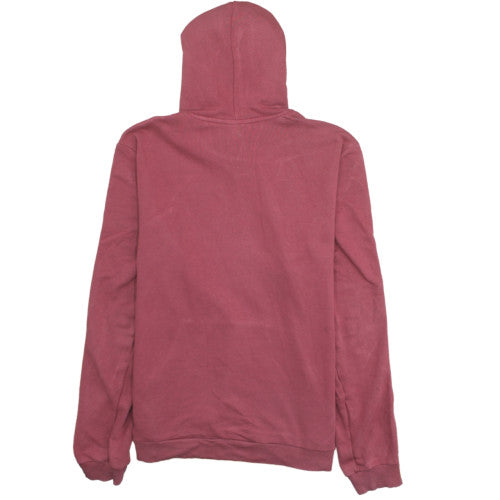 Adidas Womens Burgundy Pink Logo Pullover Hoodie XL
