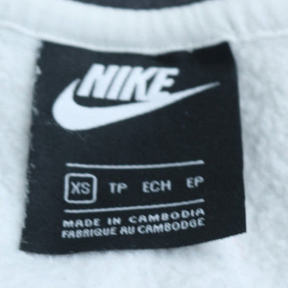 Nike Men's White XS Half Zip Fleece Hoodie with Logo