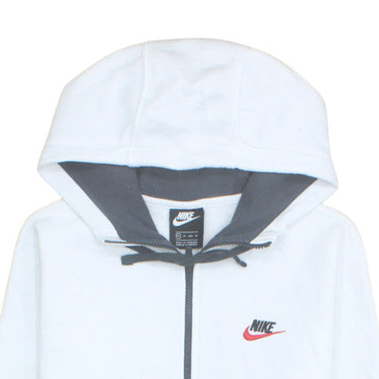 Nike Men's White XS Half Zip Fleece Hoodie with Logo