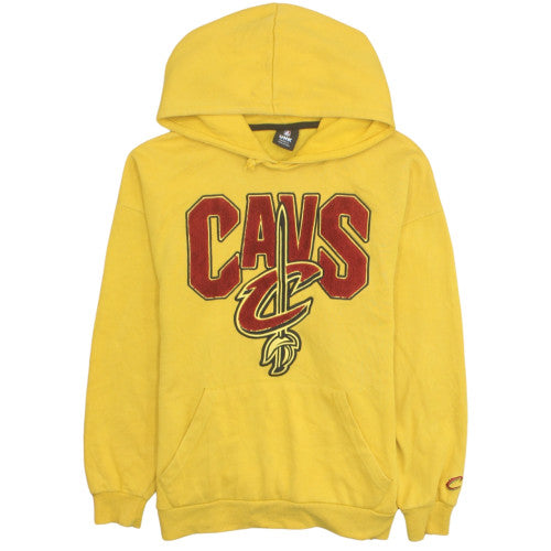 UNK NBA Mens Yellow Pullover Hoodie XS - Cavs Graphic Sweatshirt