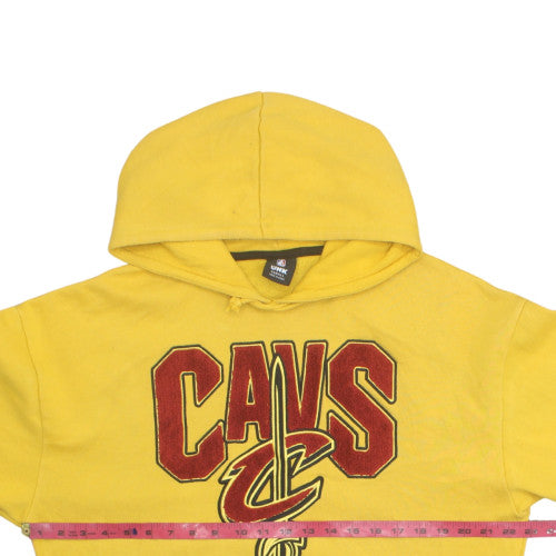 UNK NBA Mens Yellow Pullover Hoodie XS - Cavs Graphic Sweatshirt