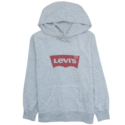 Levi's Women's Grey Pullover Hoodie Medium Cotton Blend Logo
