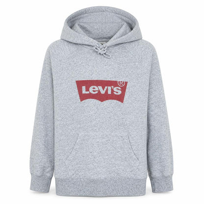 Levi's Women's Grey Pullover Hoodie Medium Cotton Blend Logo