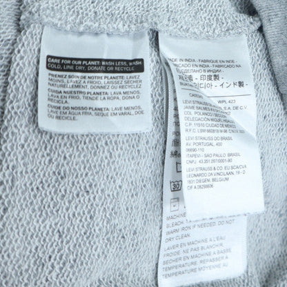 Levi's Women's Grey Pullover Hoodie Medium Cotton Blend Logo