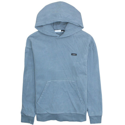 Calvin Klein Men's Blue Pullover Hoodie M Relaxed Fit