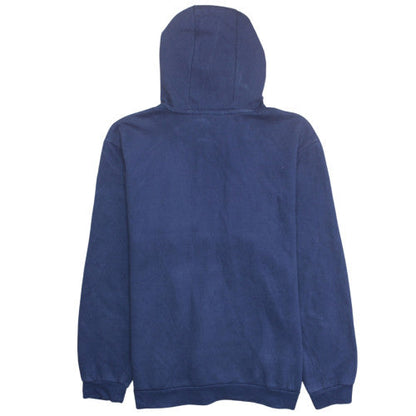 Adidas Men Blue XL Pullover Hoodie Fleece Sports Lined Sweatshirt