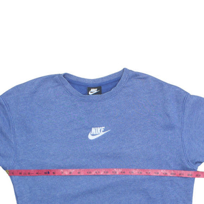 Nike Men's Blue Crew Neck Pullover Sweatshirt Medium