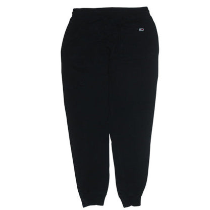 Tommy Jeans Men's Black Sweatpants L Logo Cuffed Tapered Fit