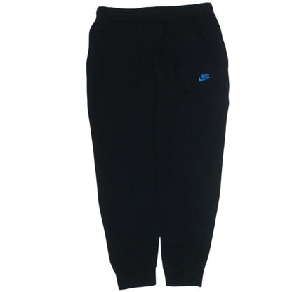 Nike Mens Black Fleece Sweatpants L Regular Fit Cuffed Joggers