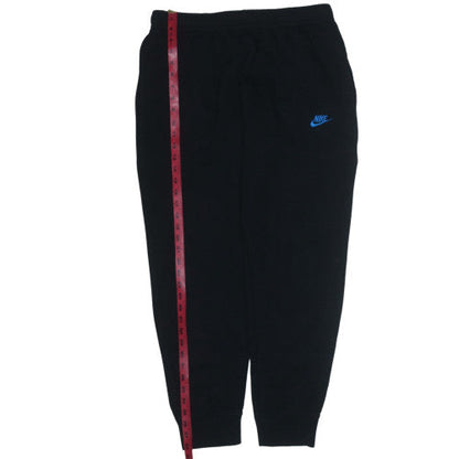 Nike Mens Black Fleece Sweatpants L Regular Fit Cuffed Joggers
