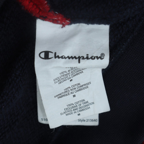 Champion Men's Blue Medium Crew Neck Logo Pullover Sweatshirt