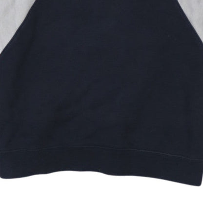 Champion Men's Blue Medium Crew Neck Logo Pullover Sweatshirt