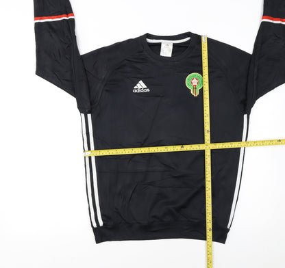 adidas Men's Black Morocco Football Sweatshirt L Crew Neck