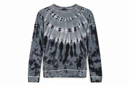 Diesel Womens Grey Tie-Dye Crew Neck Long Sleeve Sweatshirt Size S