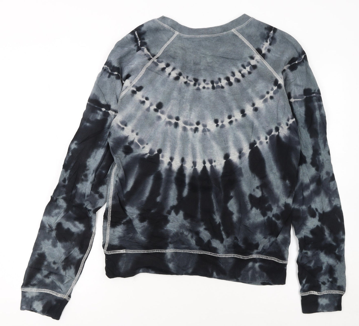 Diesel Womens Grey Tie-Dye Crew Neck Long Sleeve Sweatshirt Size S