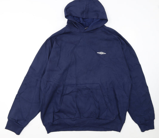 Umbro Men's Blue XL Pullover Hoodie Sports Style