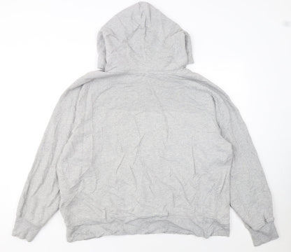 Levi's Womens Grey Pullover Hoodie XL Logo Print Cotton Blend