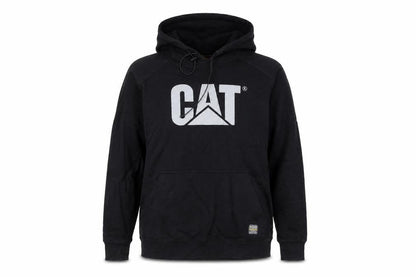 CAT Caterpillar Womens Black L Pullover Hoodie Sweatshirt