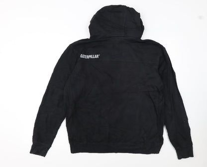 CAT Caterpillar Womens Black L Pullover Hoodie Sweatshirt